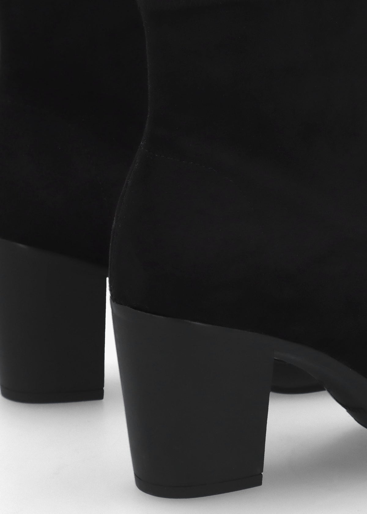 Micha Black Block Heel Ankle Boots
