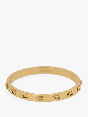 C Logo Gold Hinge Bangle