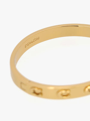 C Logo Gold Hinge Bangle