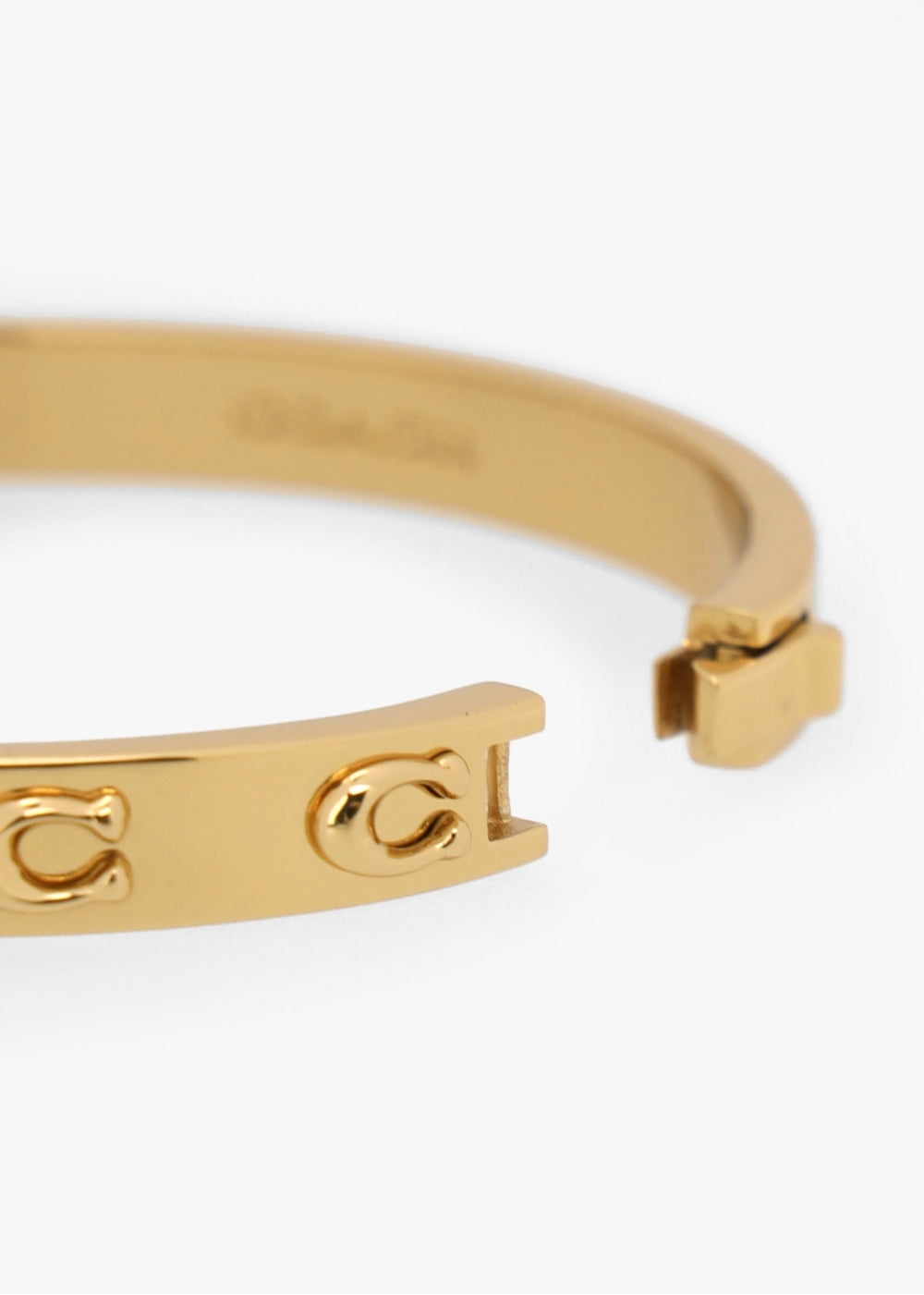 C Logo Gold Hinge Bangle
