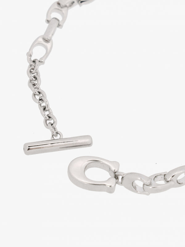 Link C Chain Flex Silver Bracelet
