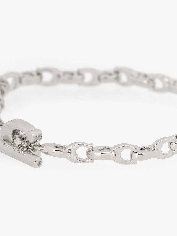 Link C Chain Flex Silver Bracelet