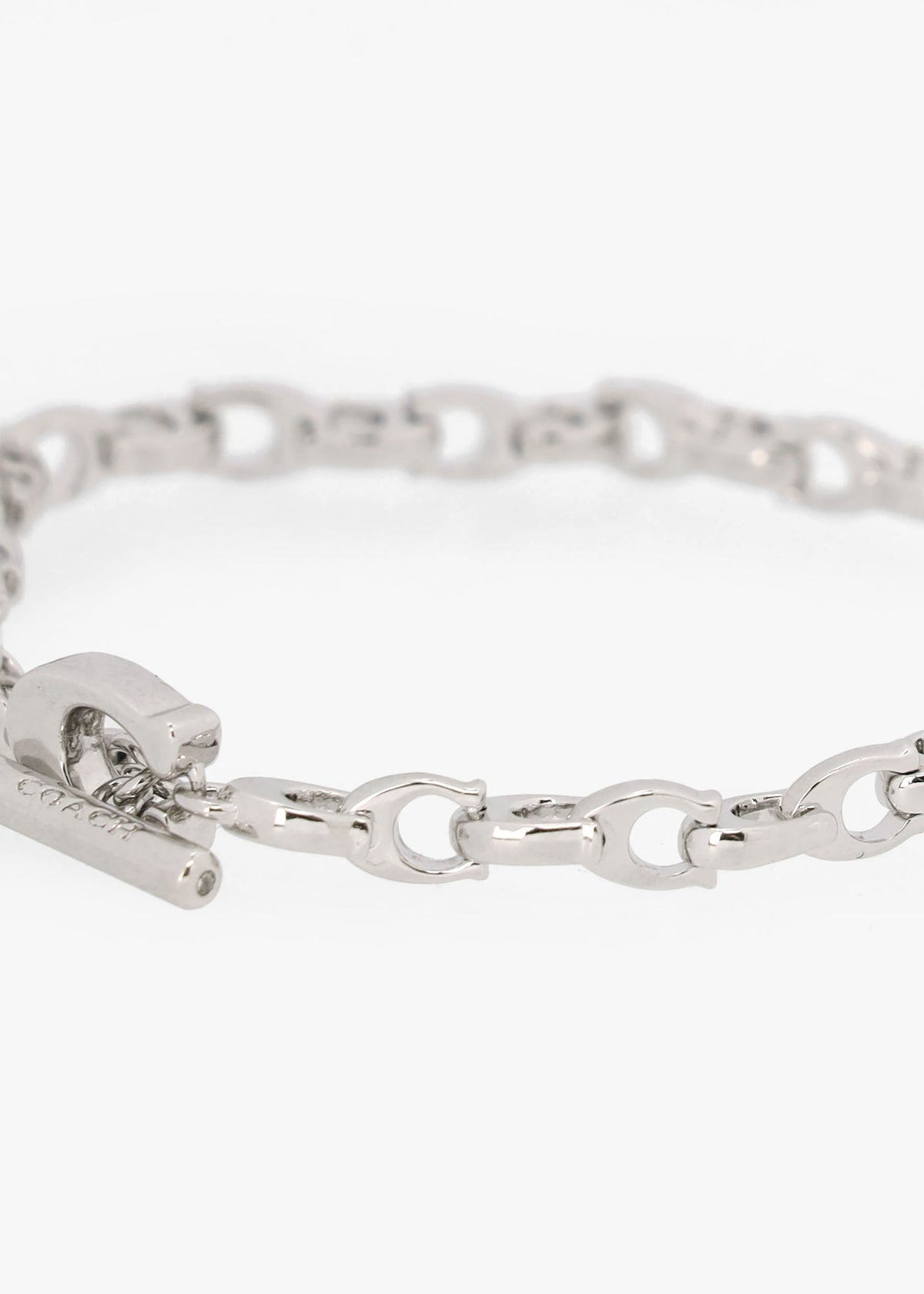 Link C Chain Flex Silver Bracelet