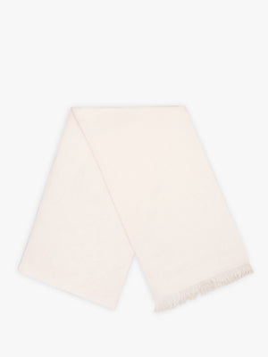 Bias Signature C Chalk Wool Mix Oblong Scarf