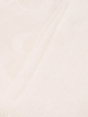 Bias Signature C Chalk Wool Mix Oblong Scarf