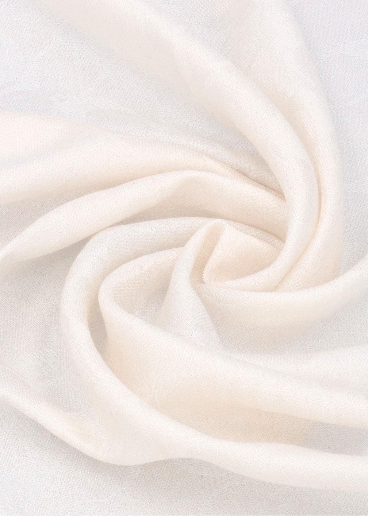 Bias Signature C Chalk Wool Mix Oblong Scarf