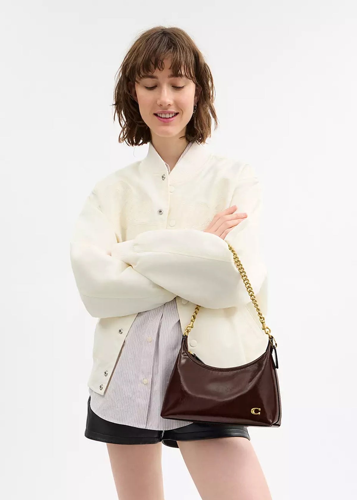 Juliet 25 Maple Leather Shoulder Bag