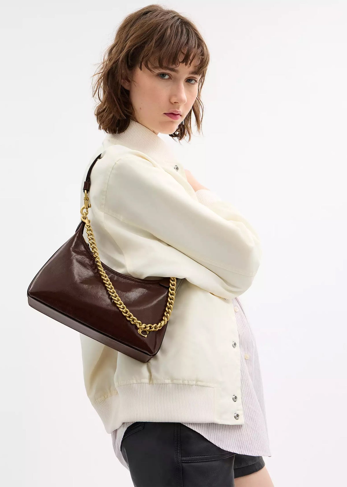 Juliet 25 Maple Leather Shoulder Bag