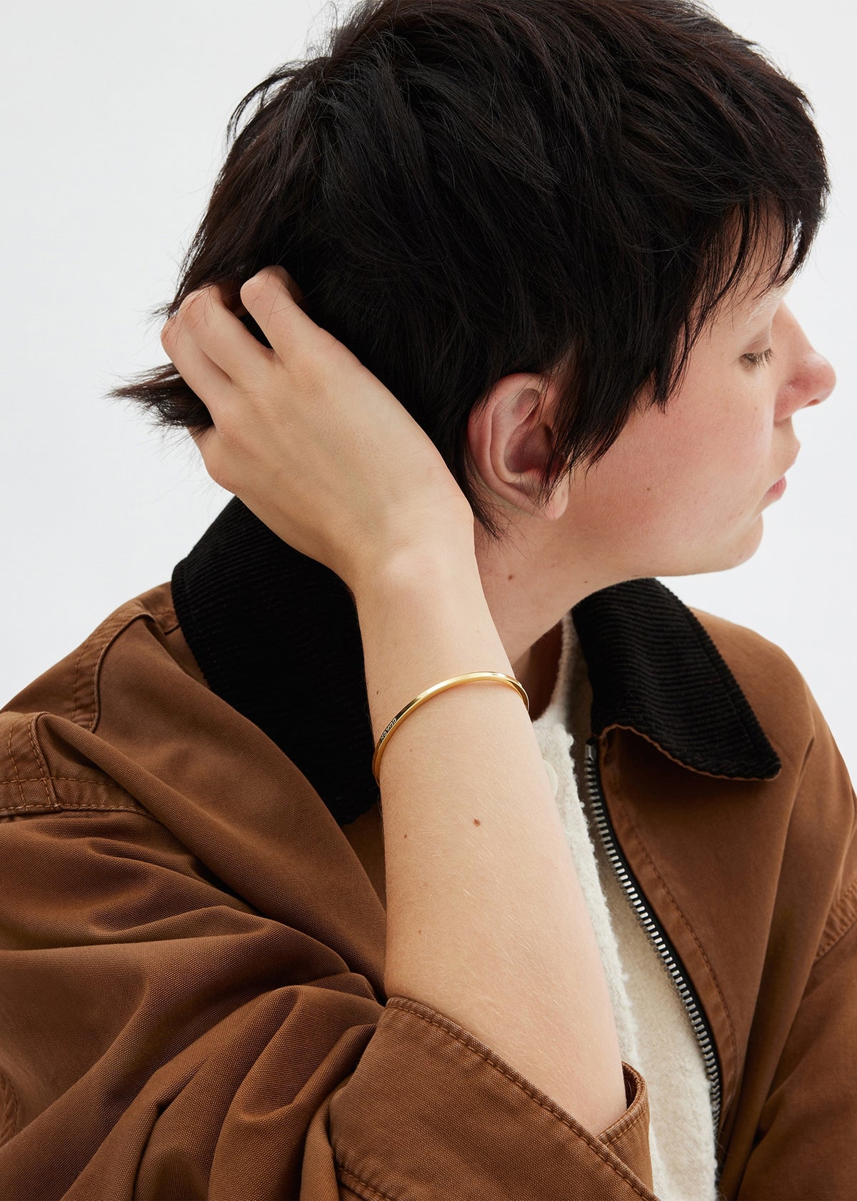 Gold Slider Bangle