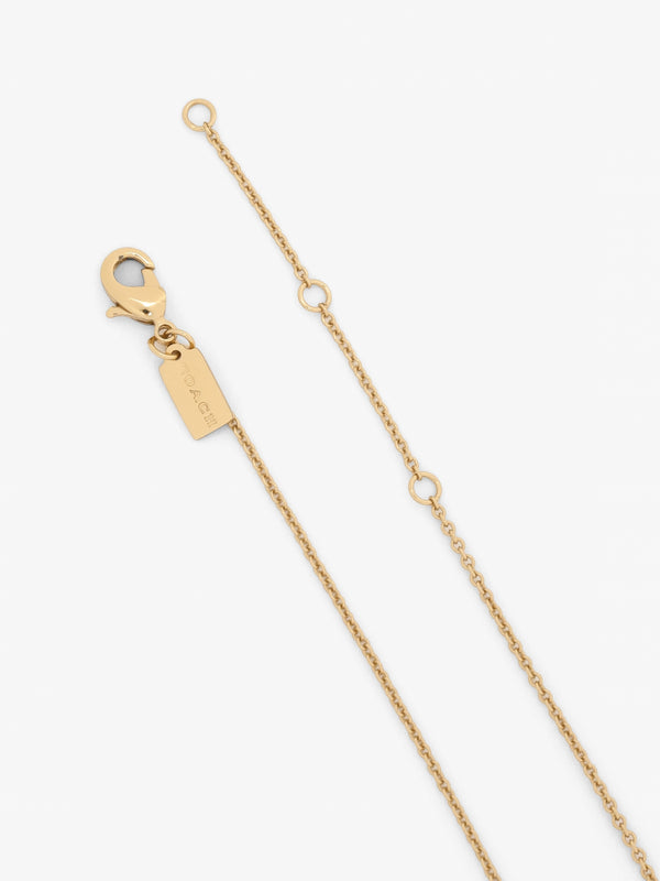 C Logo Started Gold Chain Necklace
