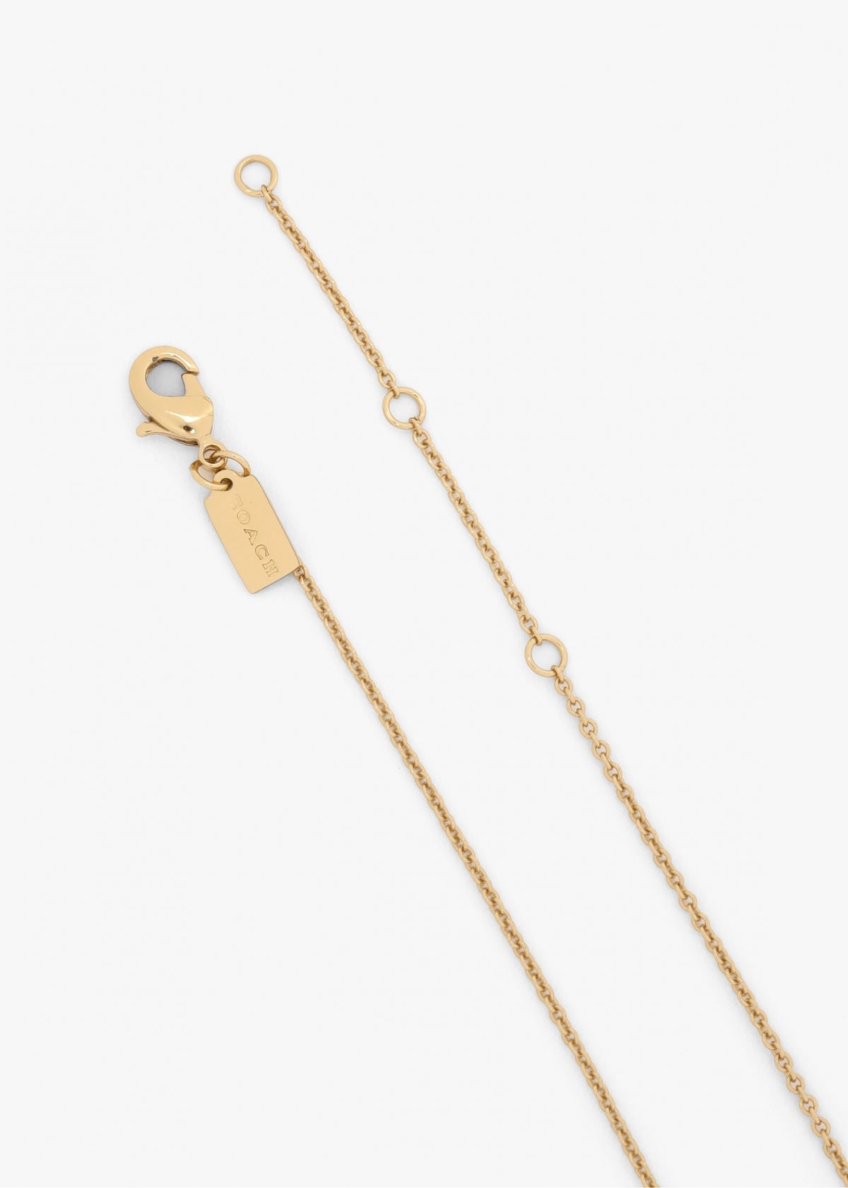C Logo Started Gold Chain Necklace