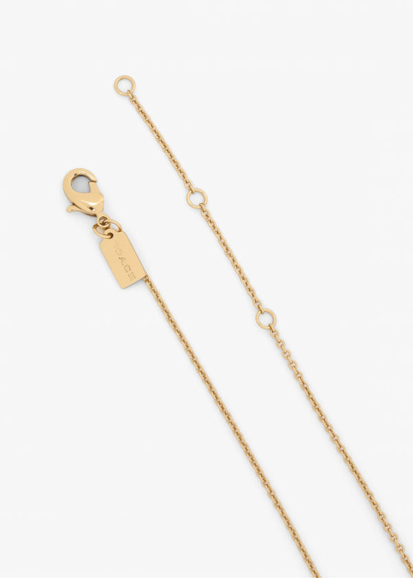 C Logo Started Gold Chain Necklace