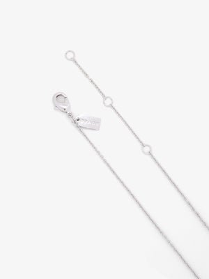 C Logo Started Silver Chain Necklace