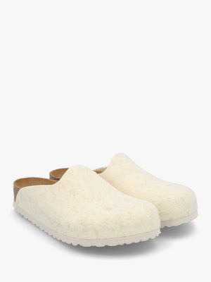 Amsterdam Wool Felt Eggshell Clogs