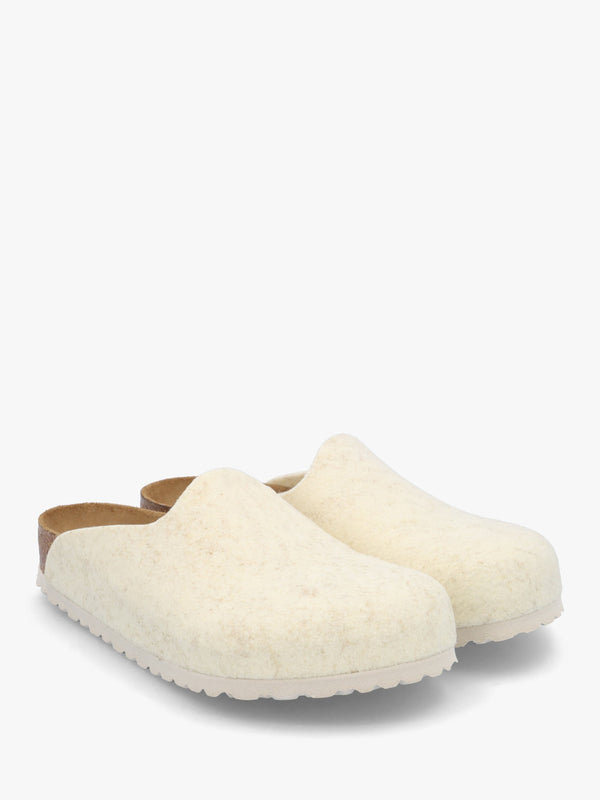 Amsterdam Wool Felt Eggshell Clogs
