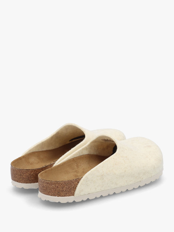 Amsterdam Wool Felt Eggshell Clogs