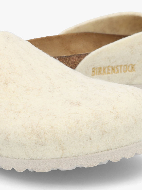 Amsterdam Wool Felt Eggshell Clogs