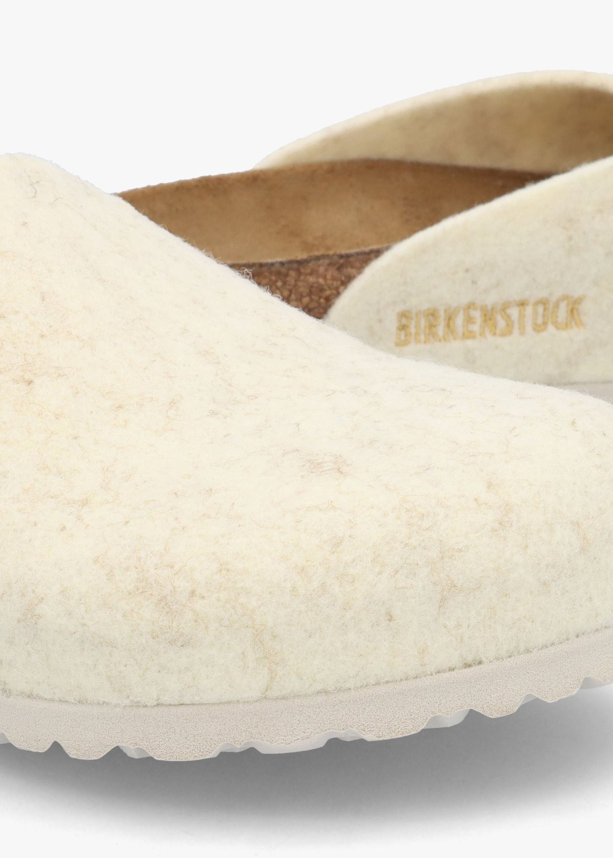 Amsterdam Wool Felt Eggshell Clogs