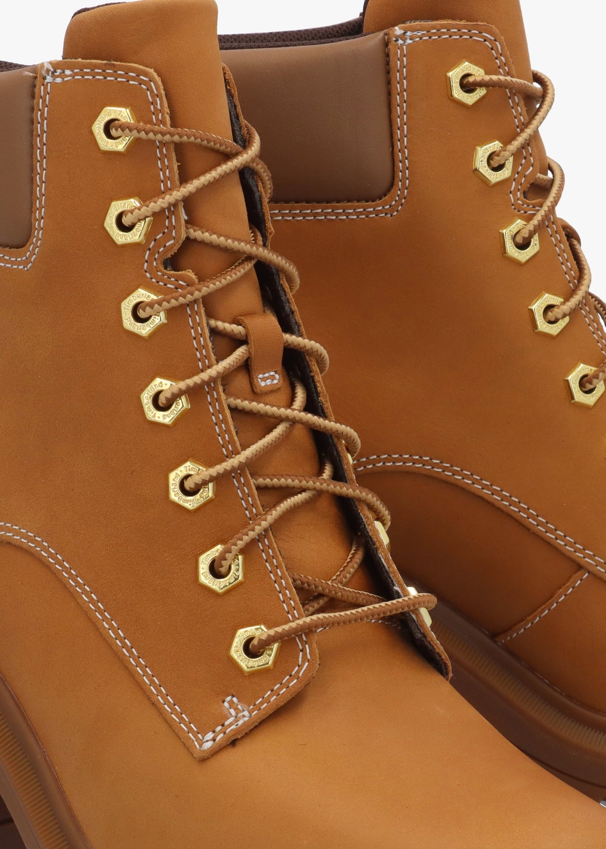 Allington Heights Wheat Leather Block Heel Ankle Boots
