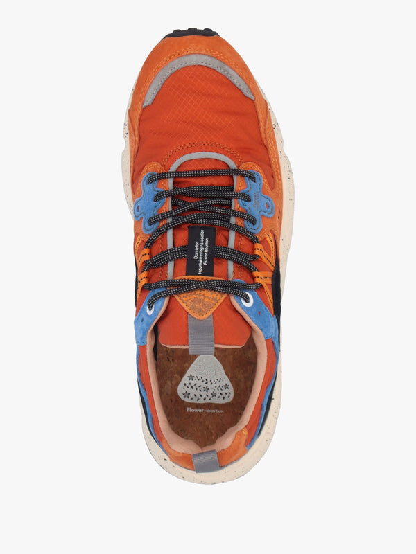 Men’s Yamano 3 Warm Coral Deep Blue Black Suede Trainers