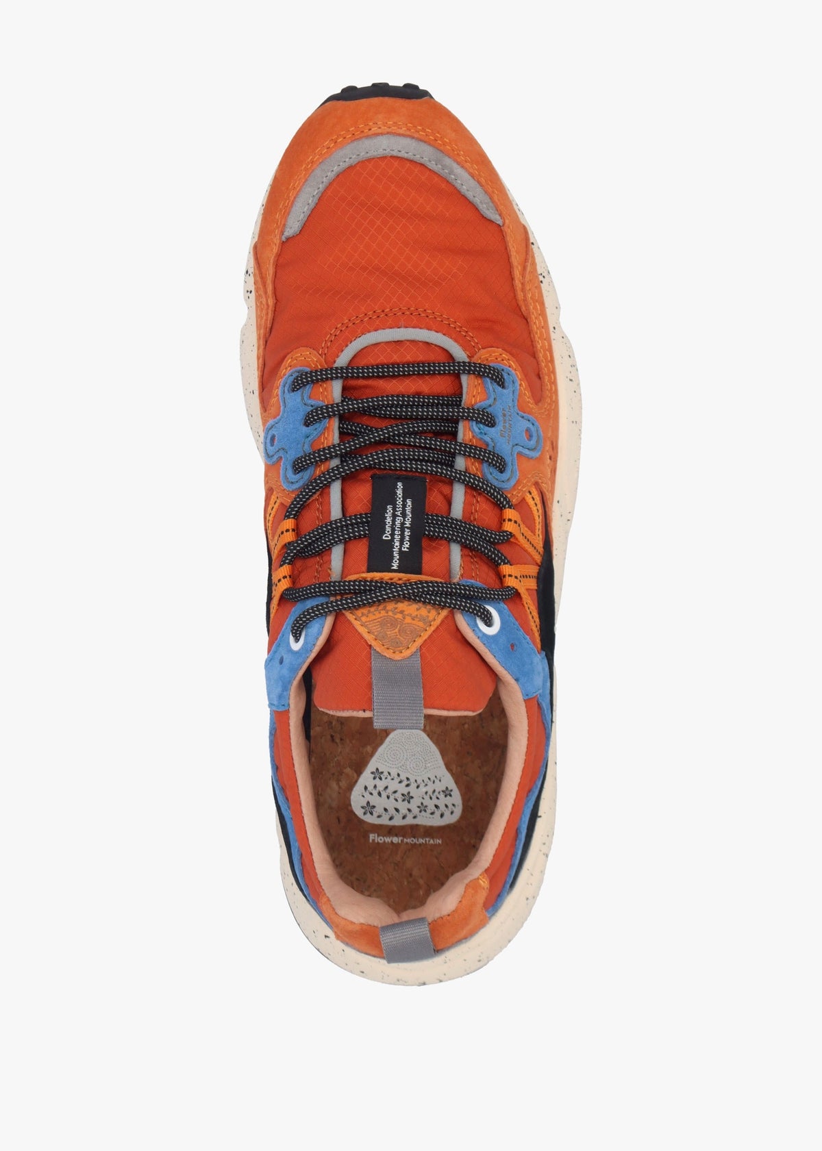 Men’s Yamano 3 Warm Coral Deep Blue Black Suede Trainers