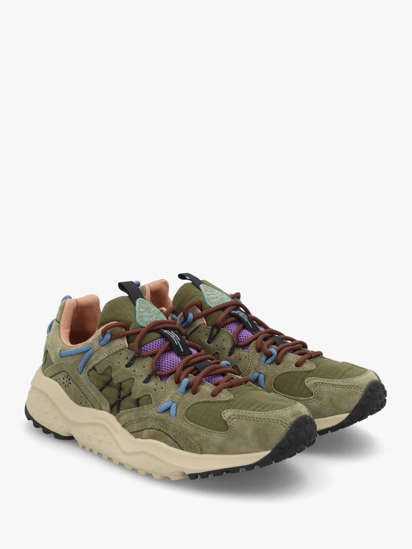 Men’s Yamabushi Uni Green Suede & Nylon Trainers