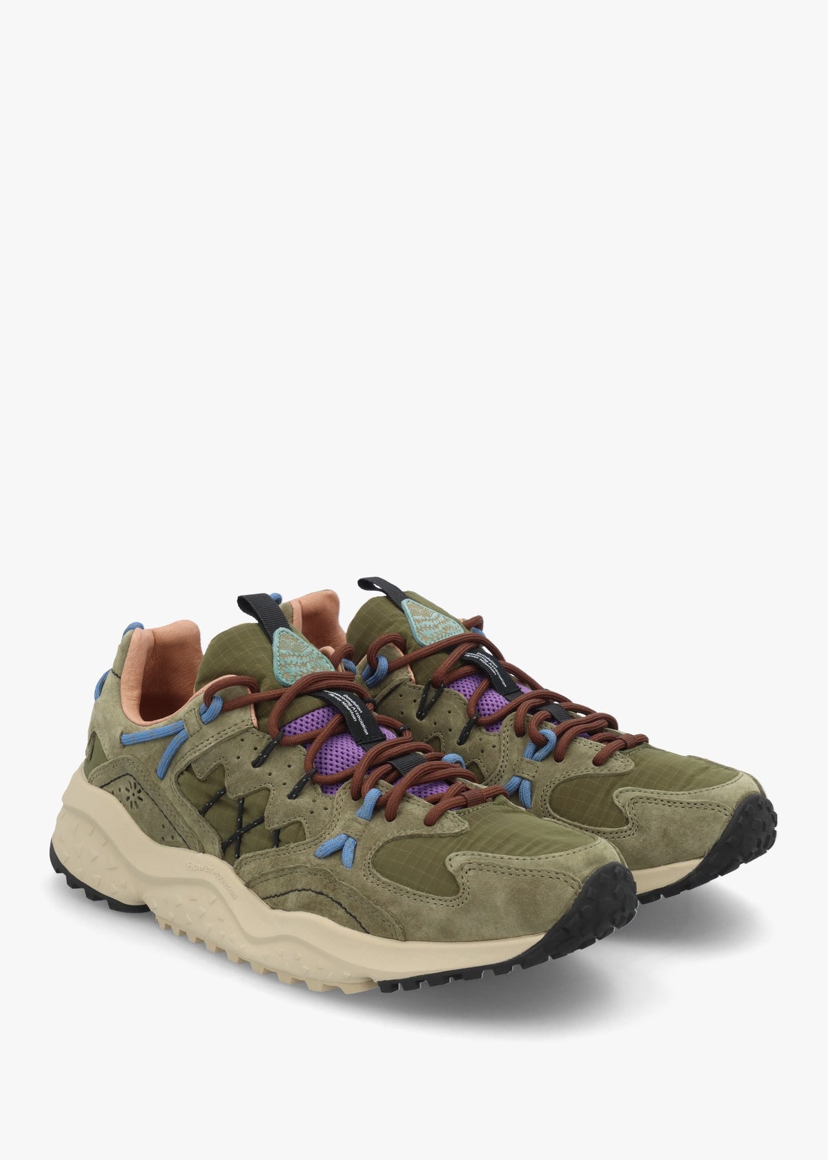Men’s Yamabushi Uni Green Suede & Nylon Trainers