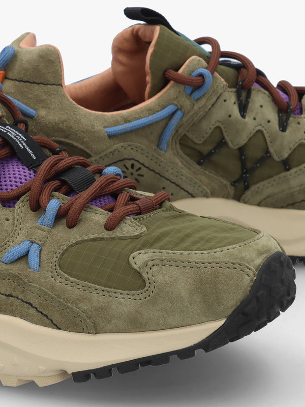 Men’s Yamabushi Uni Green Suede & Nylon Trainers