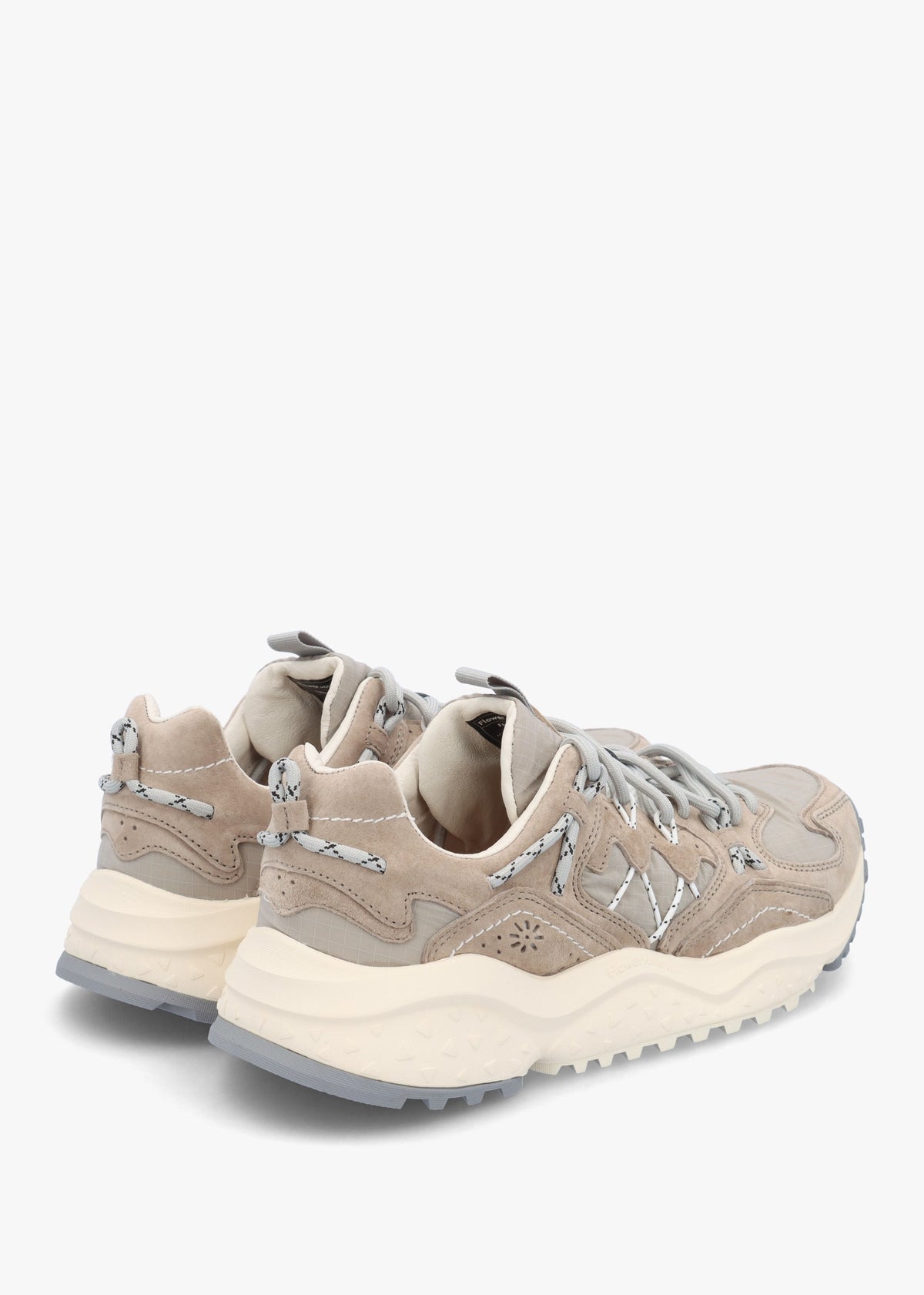 Men’s Yamabushi Uni Grey Beige Suede & Nylon Trainers