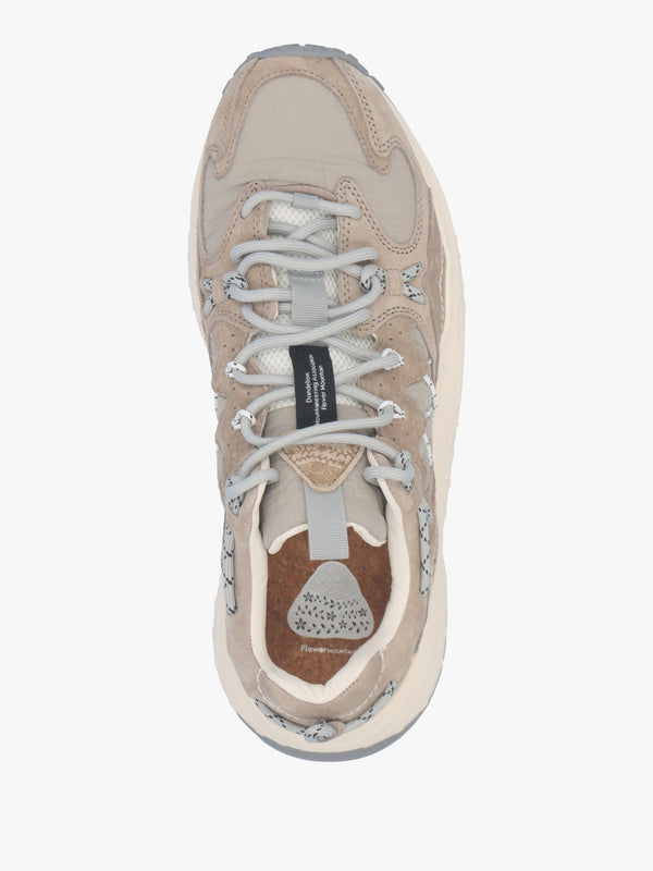 Men’s Yamabushi Uni Grey Beige Suede & Nylon Trainers