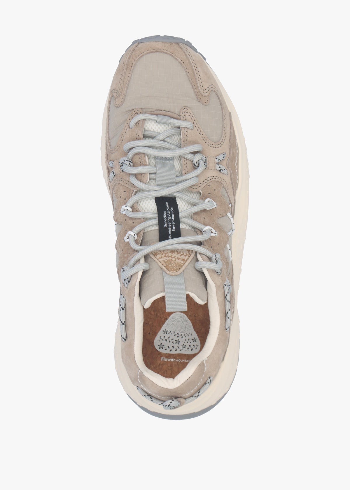 Men’s Yamabushi Uni Grey Beige Suede & Nylon Trainers