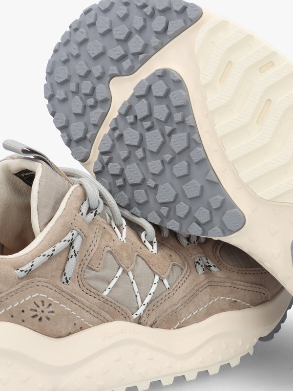 Men’s Yamabushi Uni Grey Beige Suede & Nylon Trainers