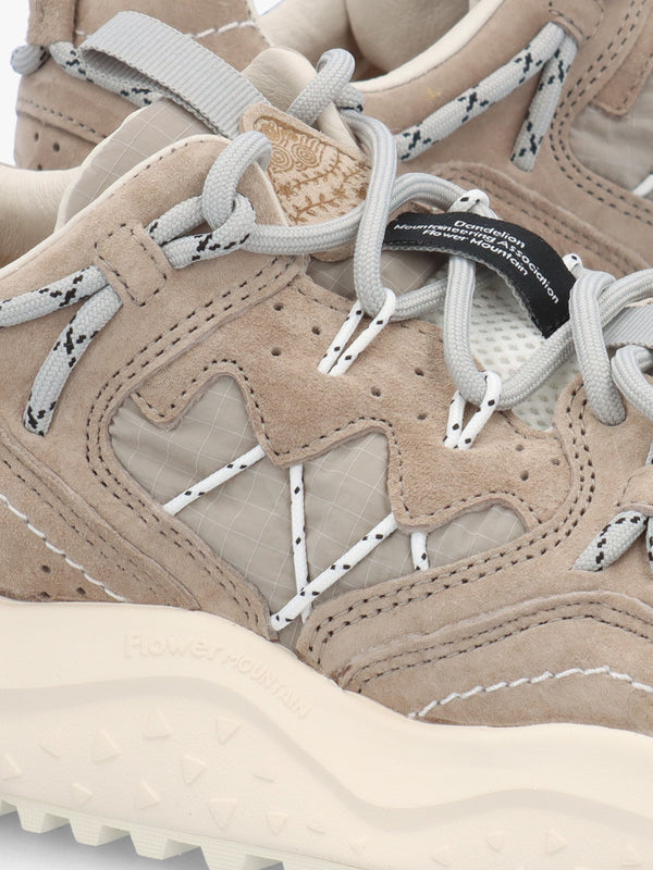Men’s Yamabushi Uni Grey Beige Suede & Nylon Trainers