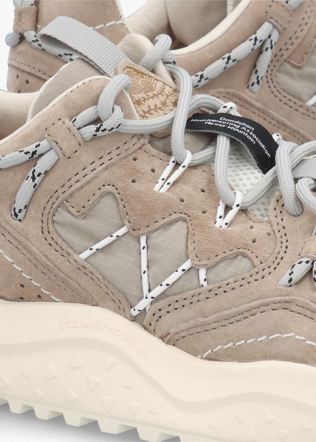 Men’s Yamabushi Uni Grey Beige Suede & Nylon Trainers