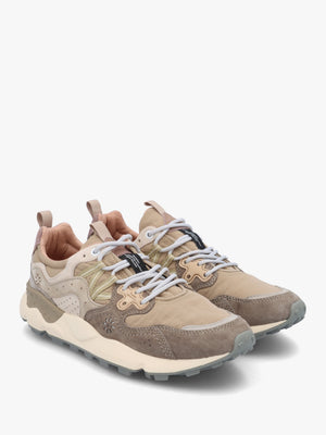Men’s Yamano 3 Grey Mud Off White Suede Trainers
