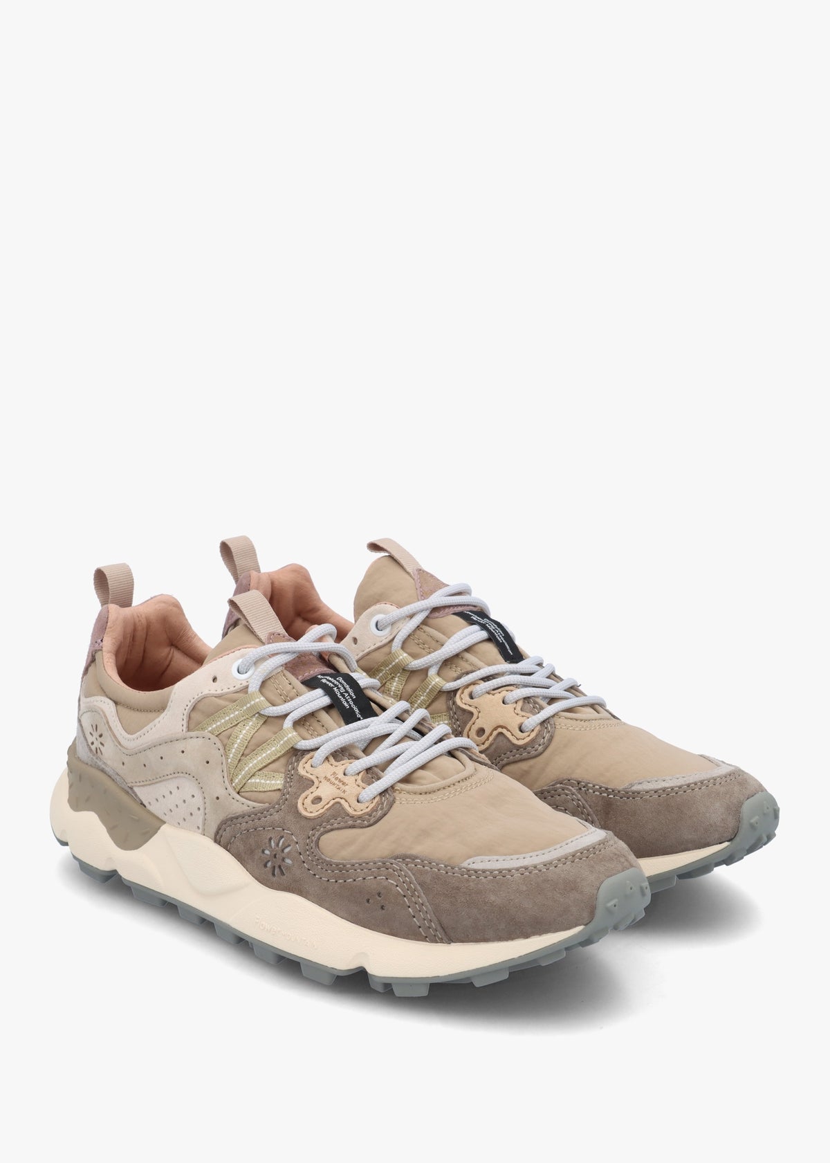 Men’s Yamano 3 Grey Mud Off White Suede Trainers