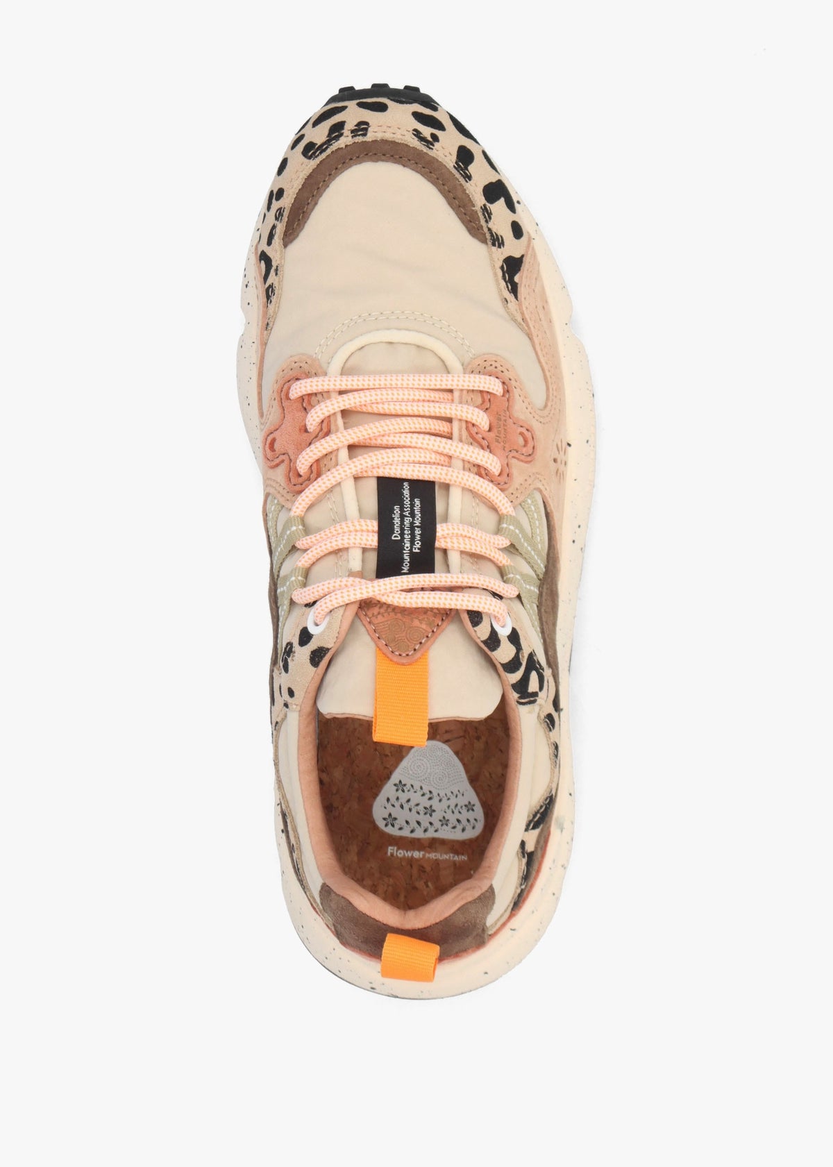 Women's Yamano 3 Beige Milk Light Brown Leopard Suede Trainers