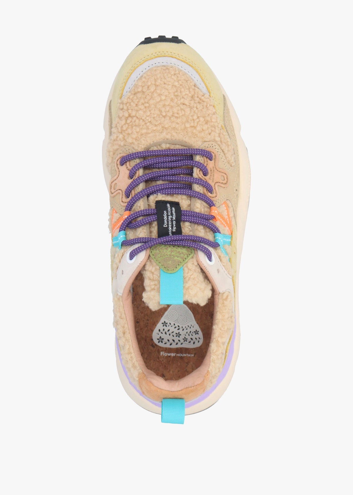Women's Yamano 3 Beige Multi Teddy Suede Trainers