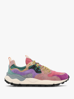 Women's Yamano 3 Burgundy Fuchsia Cipria Suede Trainers