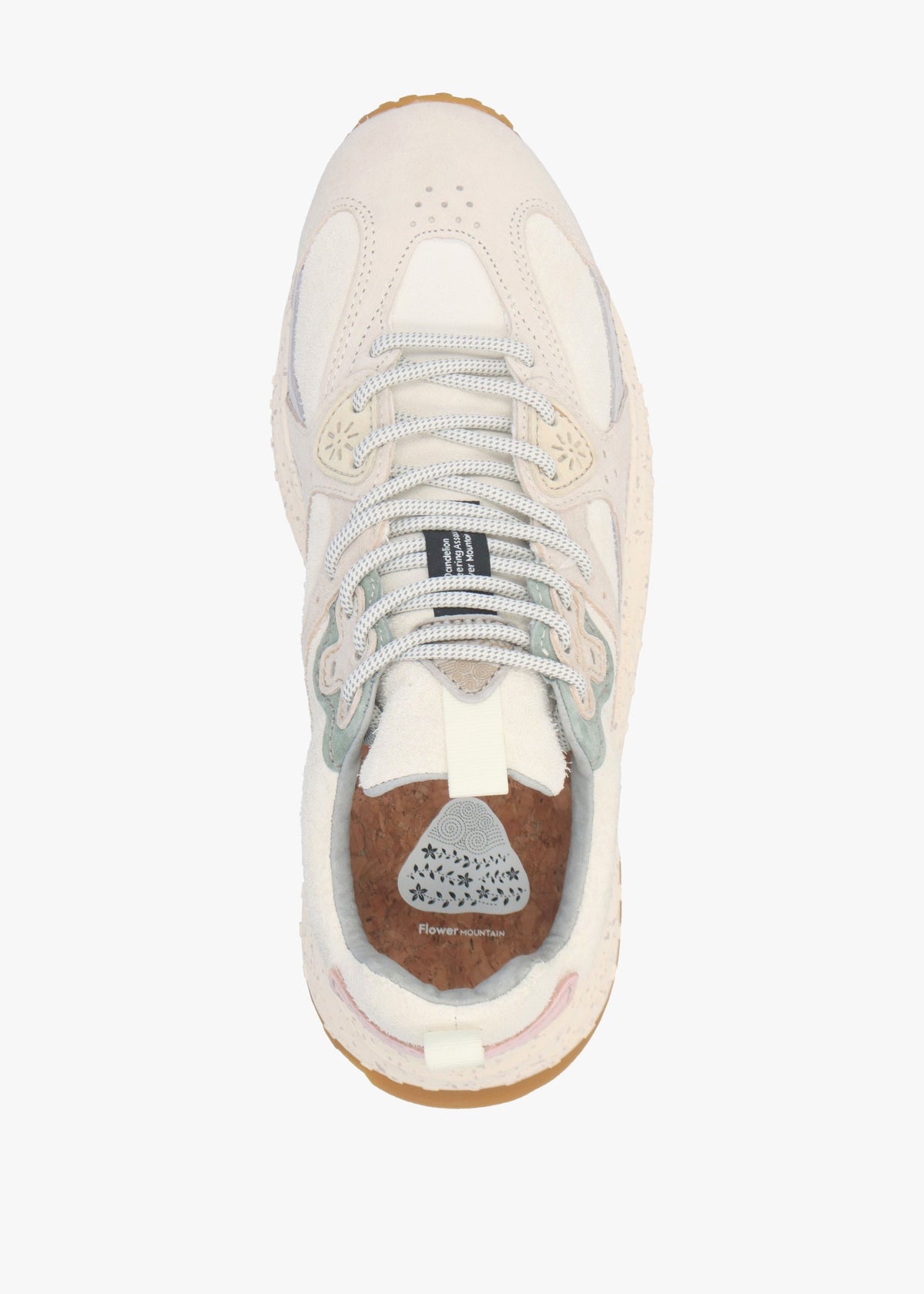 Women's Wave White Hairy Velour Suede Trainers