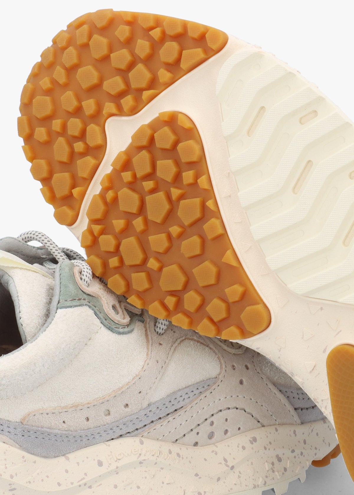 Women's Wave White Hairy Velour Suede Trainers