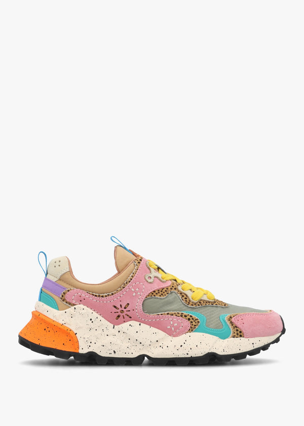 Women's Rulis Rose Multi Suede Trainers