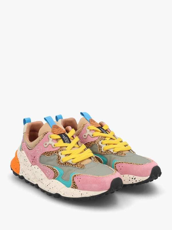 Women's Rulis Rose Multi Suede Trainers