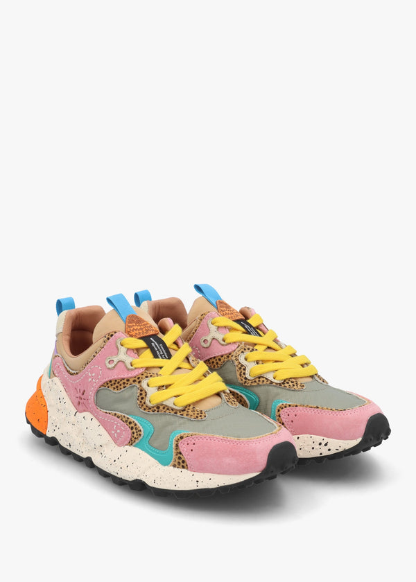 Women's Rulis Rose Multi Suede Trainers