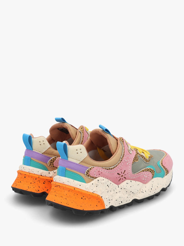 Women's Rulis Rose Multi Suede Trainers