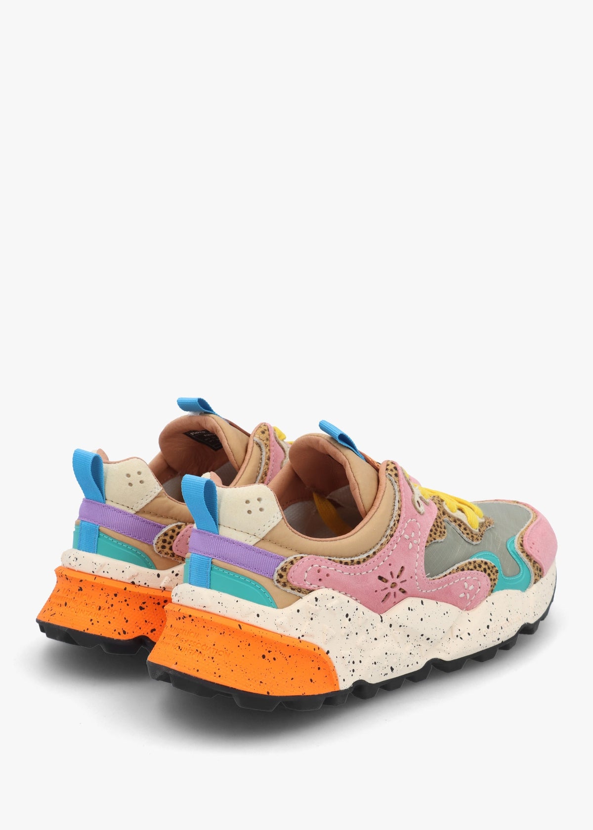 Women's Rulis Rose Multi Suede Trainers