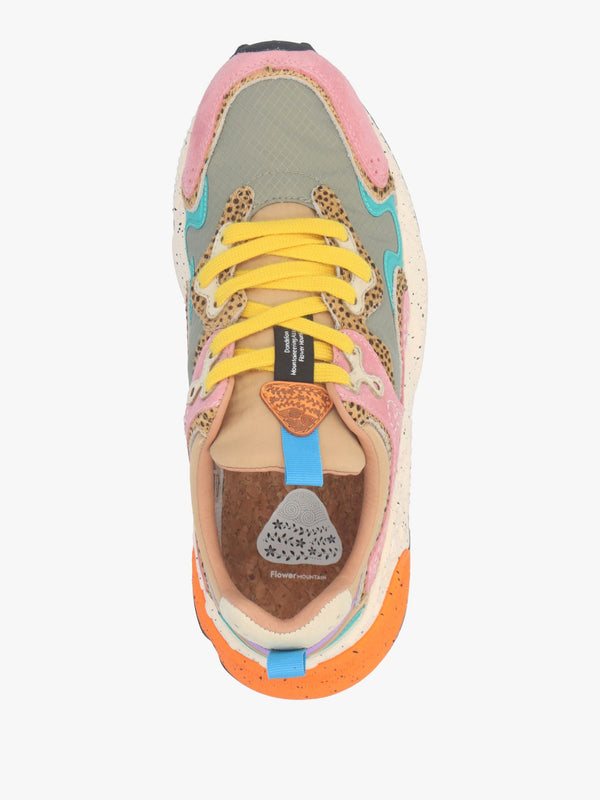 Women's Rulis Rose Multi Suede Trainers
