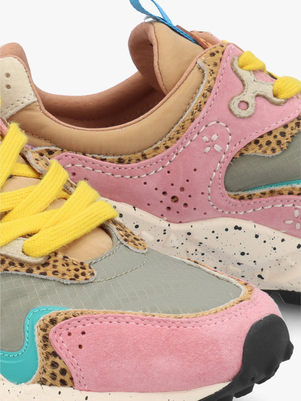Women's Rulis Rose Multi Suede Trainers