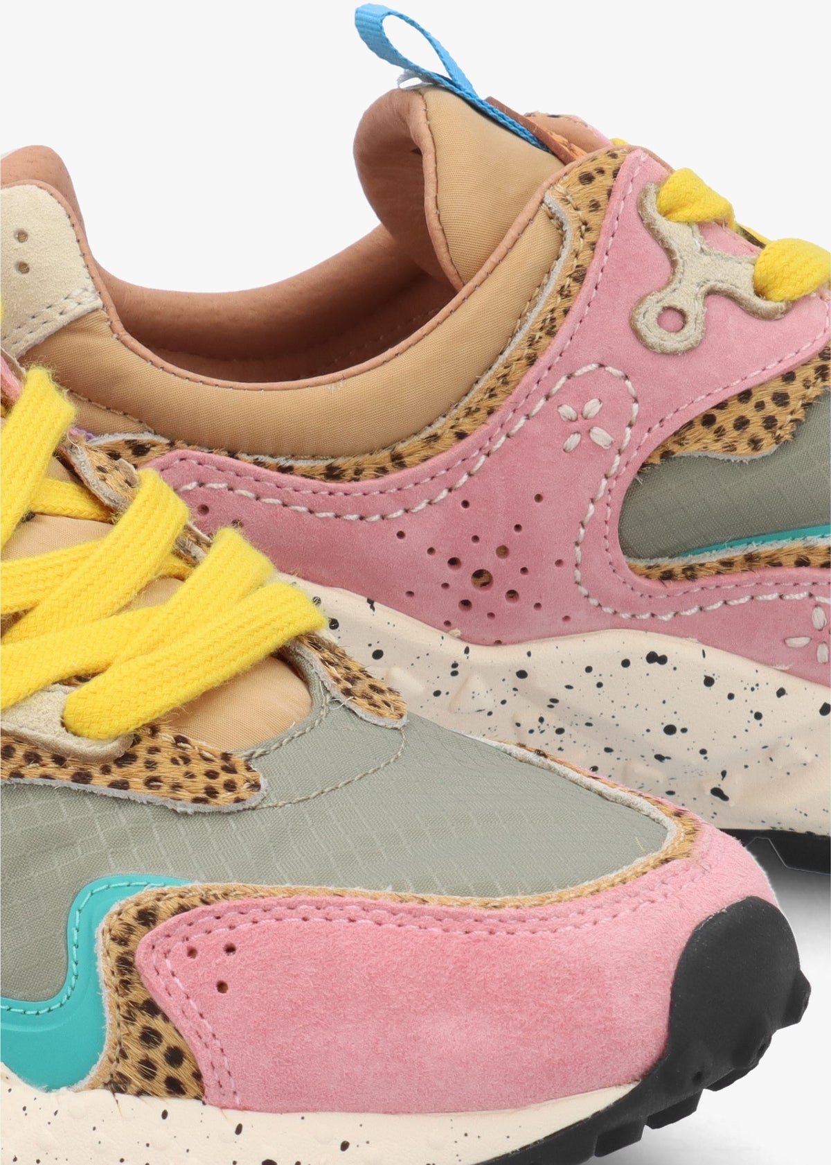 Women's Rulis Rose Multi Suede Trainers