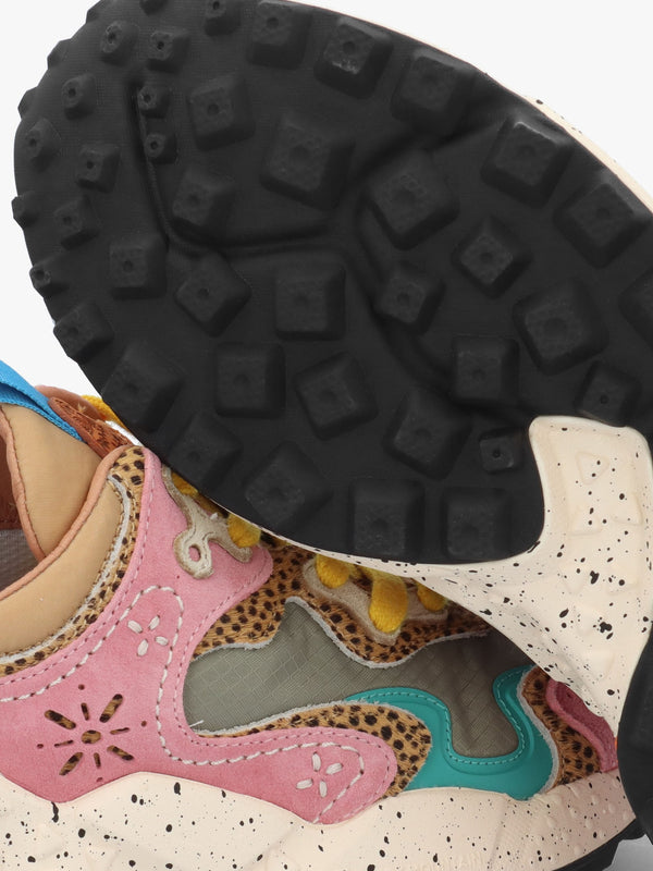 Women's Rulis Rose Multi Suede Trainers